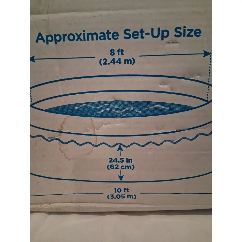 Summer Waves 10ft x 30in Quick Set Inflatable Pool Filter Pump NEW OPEN BOX